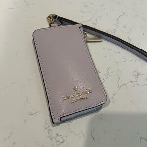 Kate Spade Lilac Lanyard with Gold Details